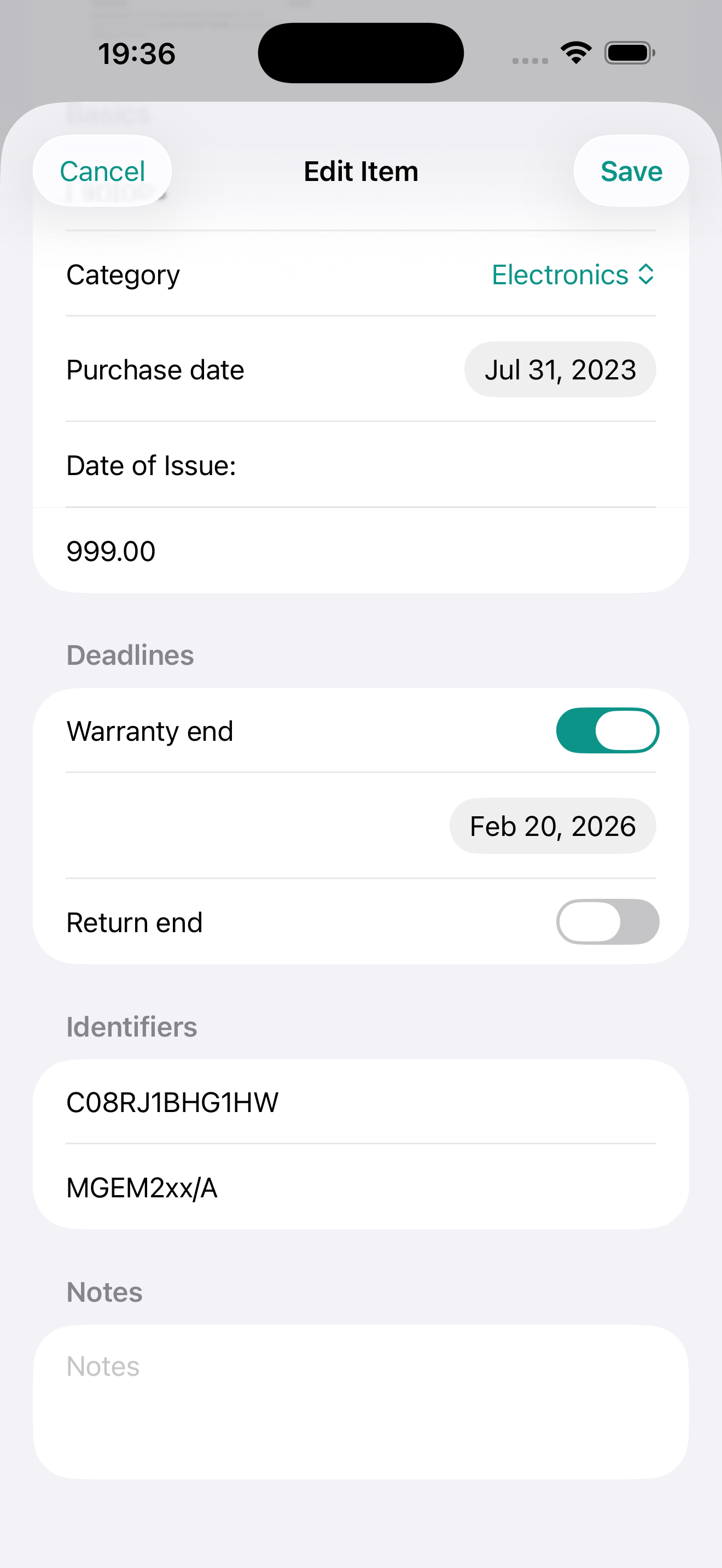 Serial numbers screenshot placeholder